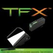 Truglo TFX Tritium Fiber Optic XTREME Handgun F.A.S.T. Sights Fit Glocks Except 42/43 & M.O.S. - F.A.S.T Rear Sight / TFX Front Sight - White