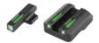 Truglo TFX Tritium Fiber-Optic Handgun Day/Night Sights Fits H&K VP9 VP40 P30 P30SK P30L 45 & 45 TACTICAL (including Compact) - White Outline Fr