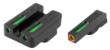 Truglo TFX Pro Tritium Fiber-Optic Xtreme Handgun Sight Set For CZ P10 - Front Orange/Green Rear