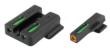 Truglo TFX Pro Tritium/Fiber-Optic Day/Night Sights Fit S&W M&P Shield|S&W M&P 22|S&W M&P SD9|S&W M&P SD40 - Orange Outline Front/Rear Green