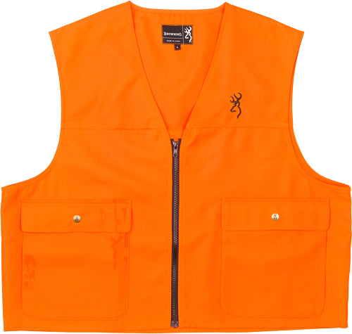 Browning Safety Vest Buck - Mark Logo Blaze Orange Large