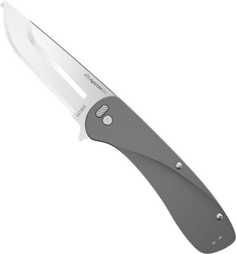 Outdoor Edge Razor Vx1 3" Fldr - Cool Gray Alum Spring Assist