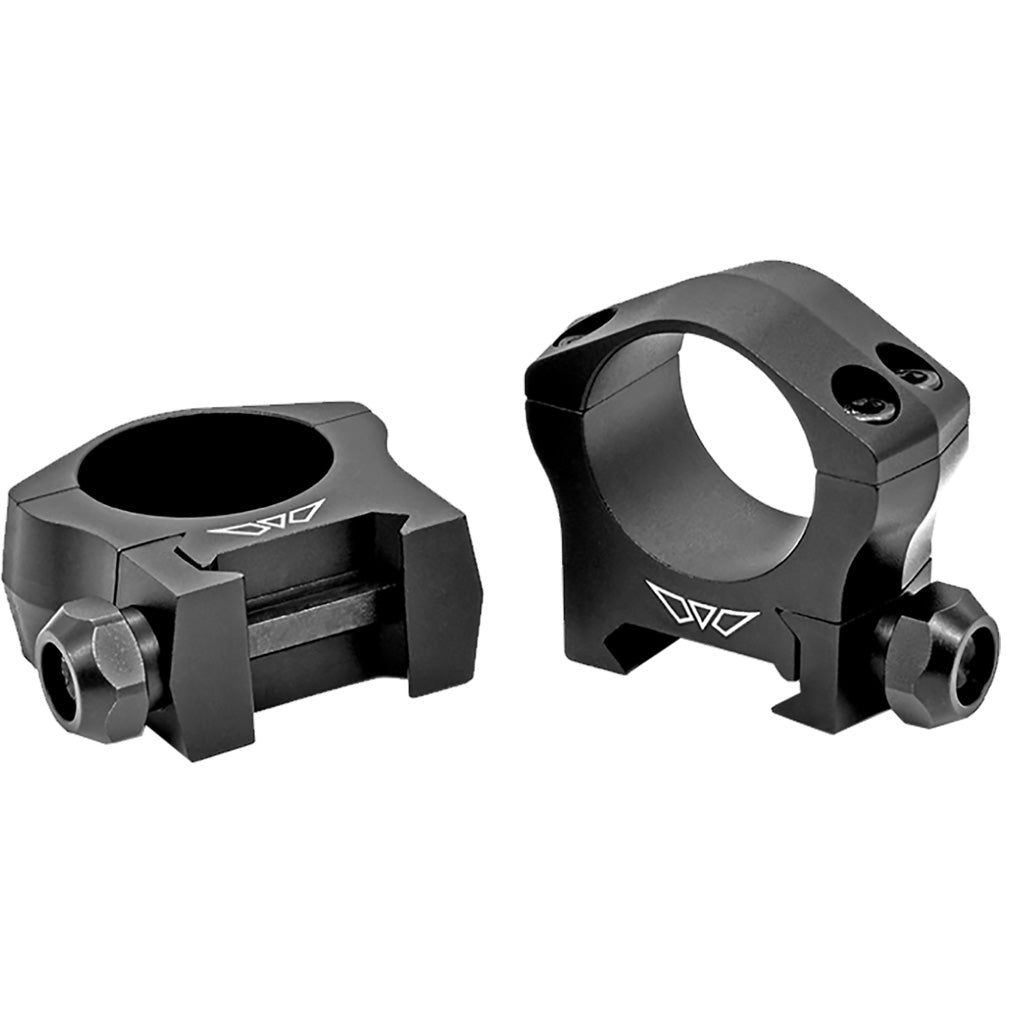 Warne Mountain Tech Scope Rings Matte Black 1 in. Low