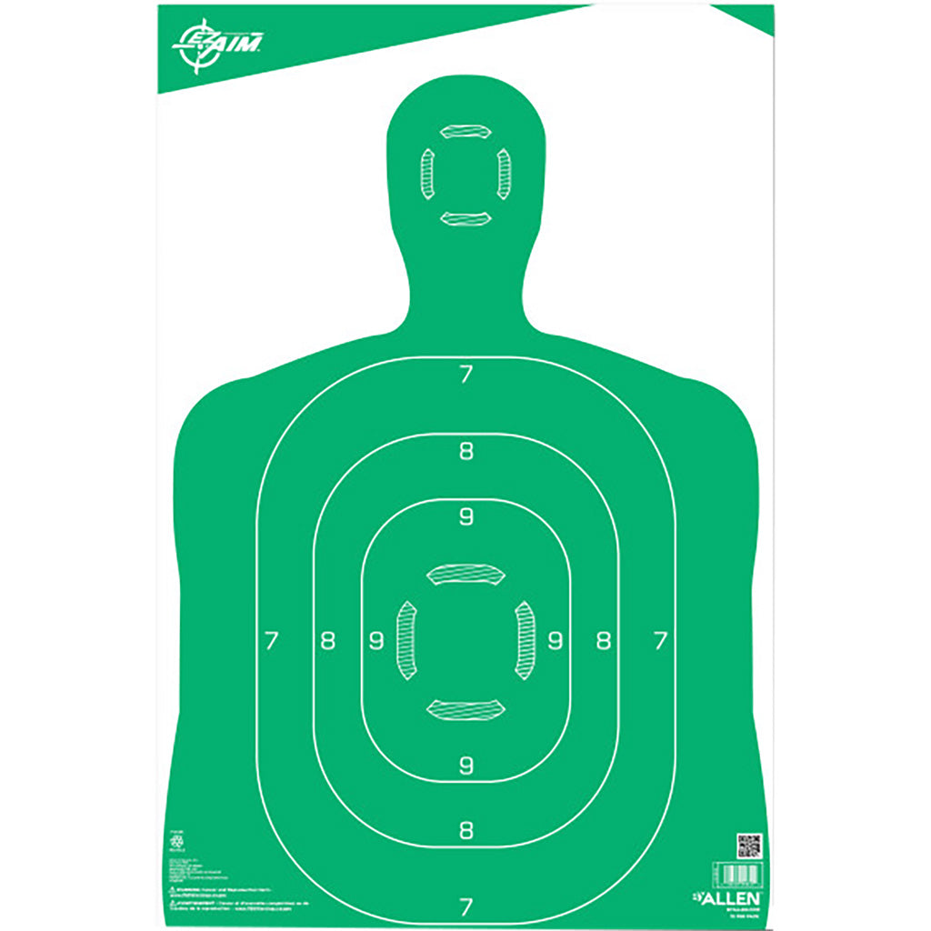 EzAim Silhouette Paper Target Green 12x18 10 pk.