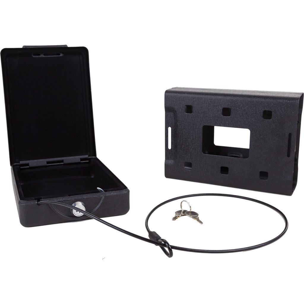 Bulldog Car Vault with Mounting Bracket and Cable Black 8.7x6x2 in.