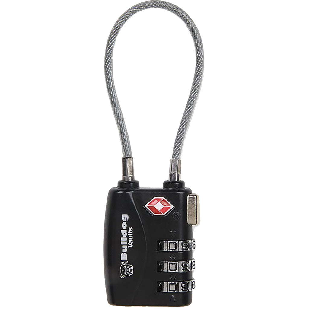 Bulldog Single Pack TSA Lock Steel Cable Lock