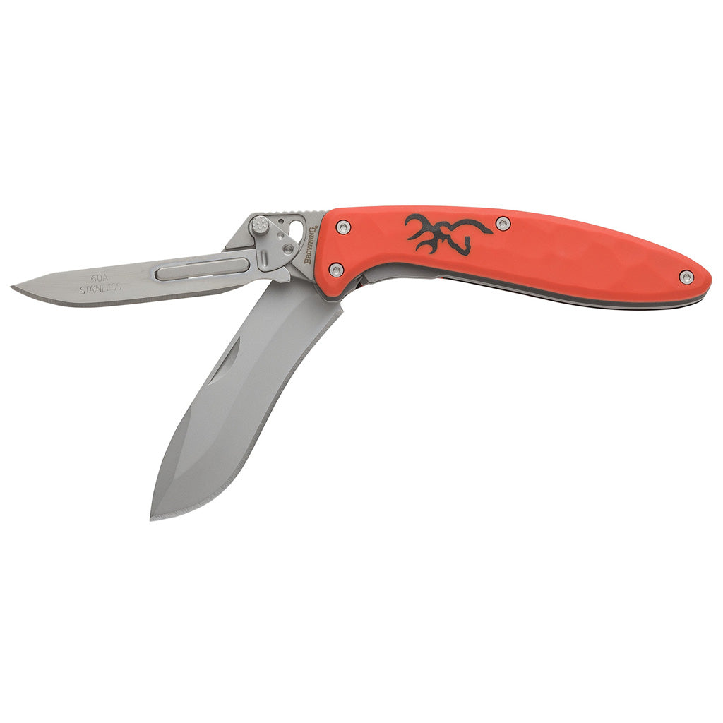 Browning Primal Scalpel 2 Blade Knife Orange Replacement