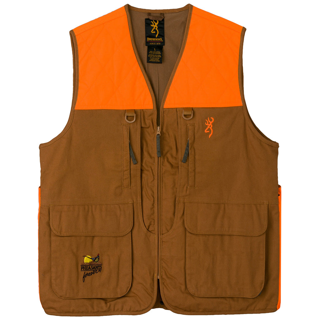 Browning Pheasant Forever Vest No embroidery 2X