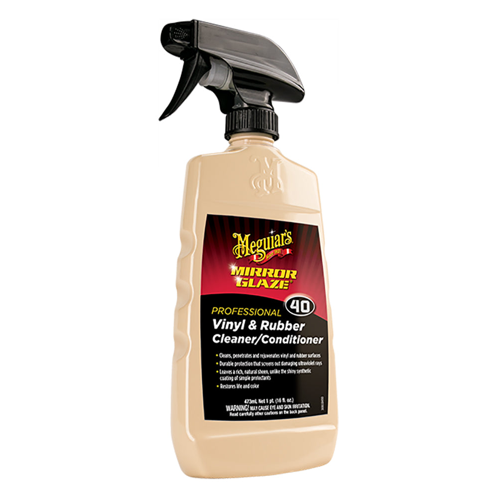 Meguiar&#39;s M40 Mirror Glaze Vinyl &amp; Rubber Cleaner &amp; Conditioner - 16oz