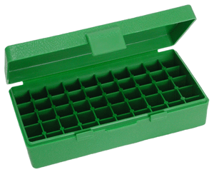 Mtm Ammo Box 45acp/40sw/10mm - 50-rounds Flip Top Style Green