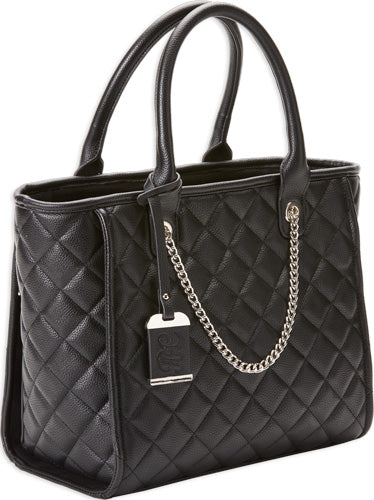 Bulldog Concealed Carry Purse - Quilted Tote Style Black<<