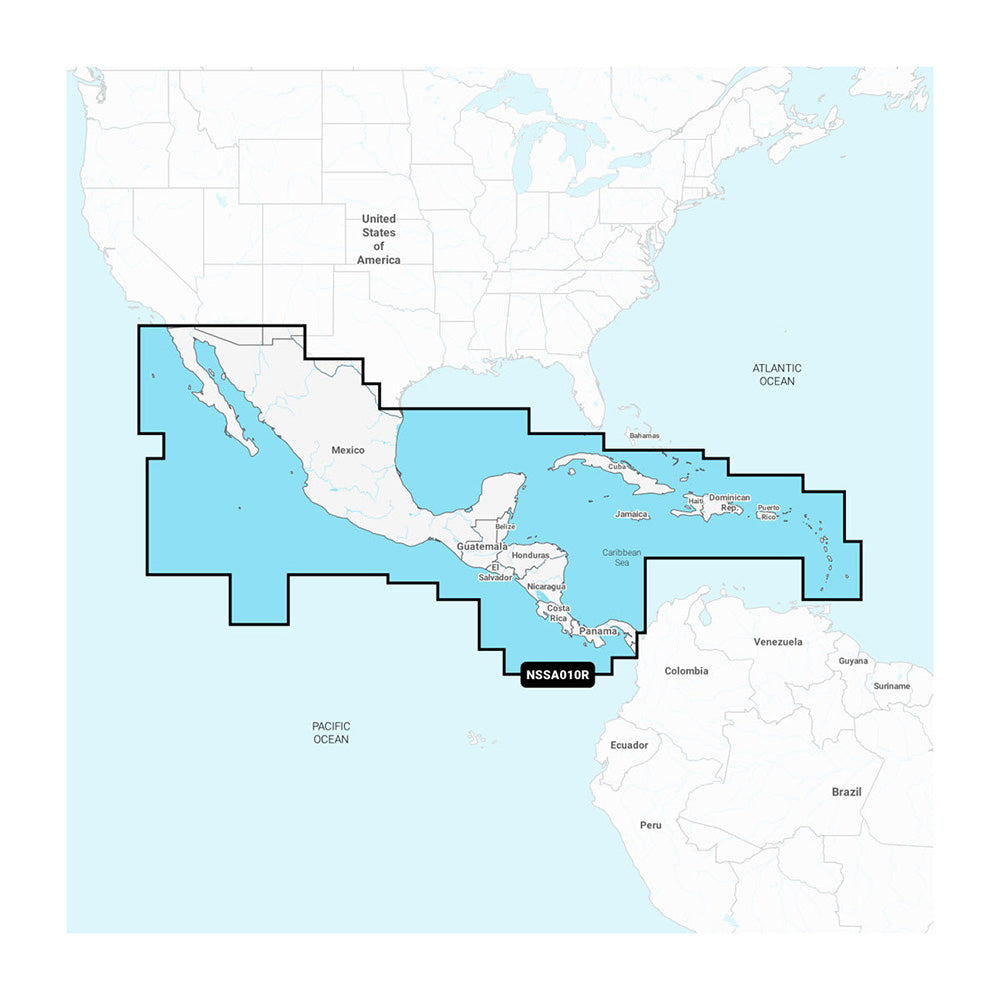 Garmin Navionics+&trade; NSSA010R Central America &amp; Caribbean