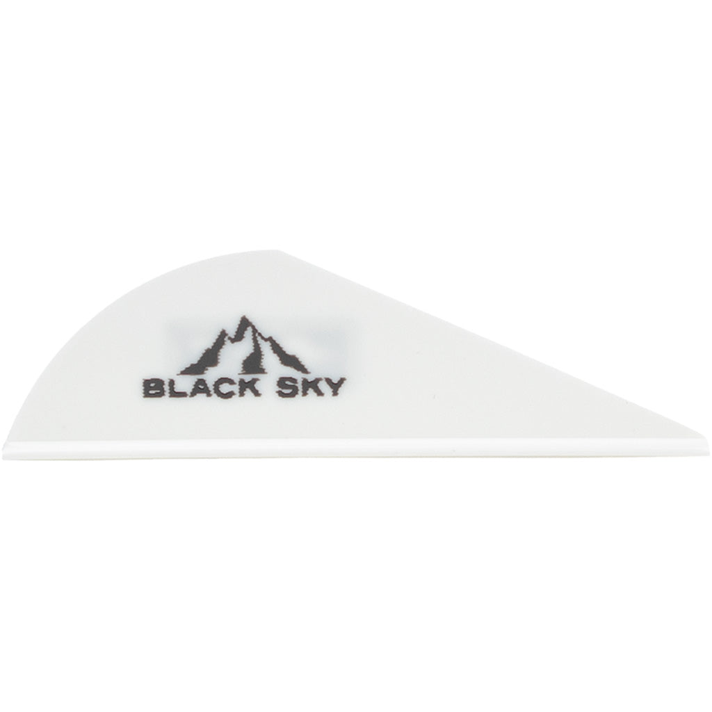 Bohning Black Sky Vane 2 in. White 36 pk.