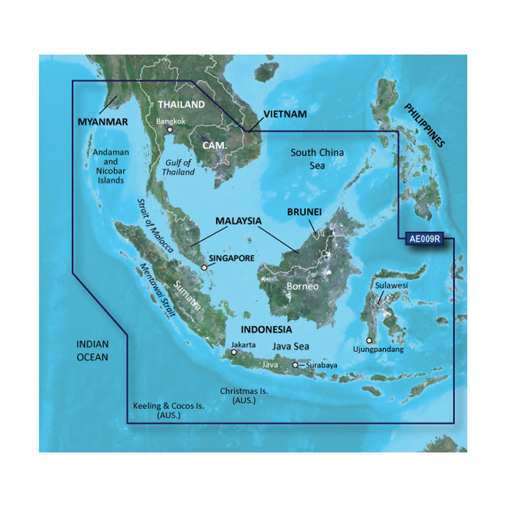 Garmin BlueChart&reg; g3 HD - HXAE009R - Singapore / Malaysia / Indonesia - microSD&trade; / SD&trade;