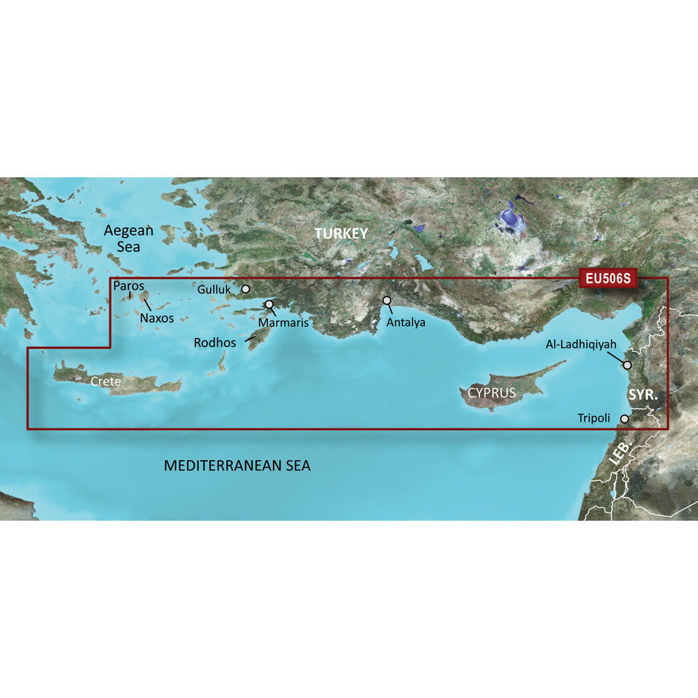 Garmin BlueChart&reg; g3 Vision&reg; HD - VEU506S - Crete To Cyprus - microSD&trade;/SD&trade;