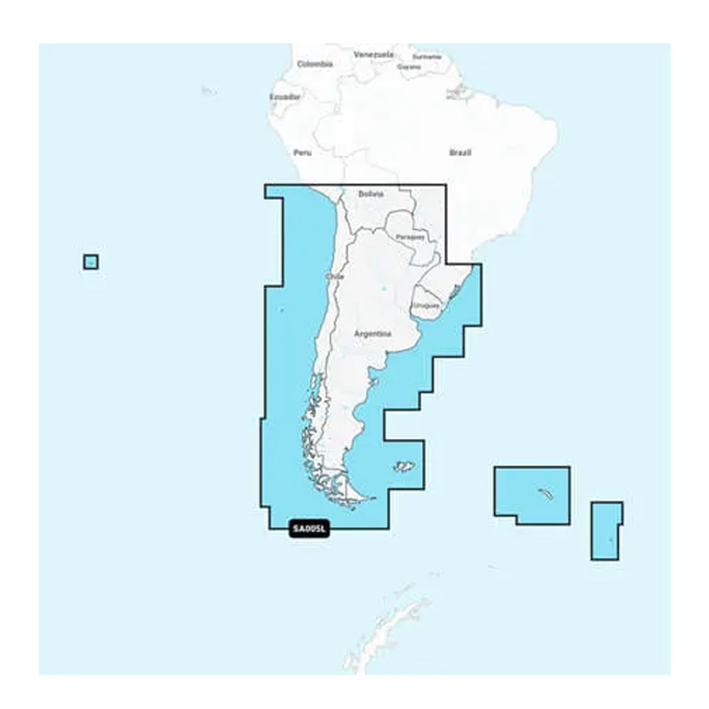 Garmin Navionics+&trade; NSSA005L - Chile, Argentina &amp; Easter Island - Marine Chart