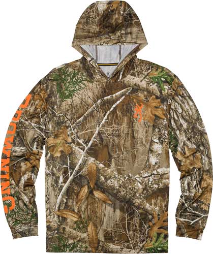 Browning Hooded L-sleeve Tech - T-shirt Realtree Edge Xx-lrg<