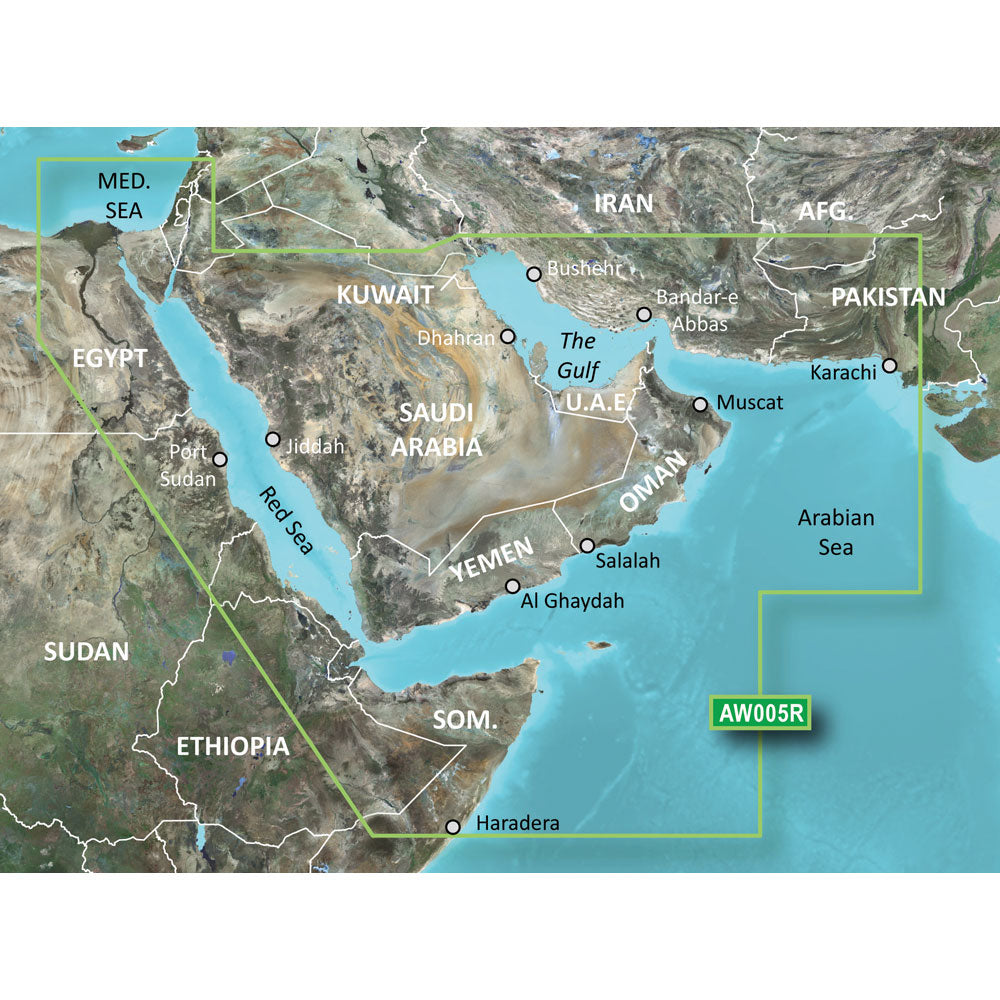 Garmin BlueChart&reg; g3 HD - HXAW005R - The Gulf &amp; Red Sea - microSD&trade;/SD&trade;