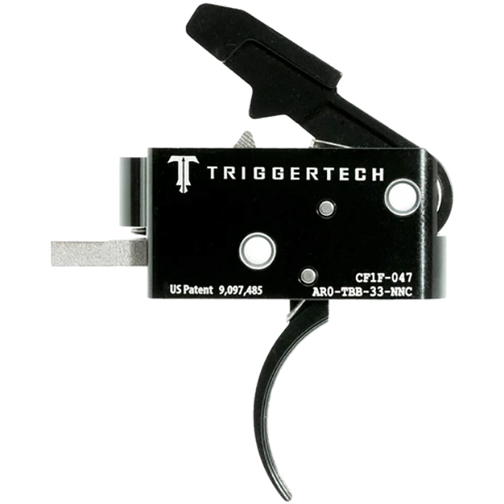 TriggerTech AR15 Competitive Two Stage Triggers PVD Black Traditional Curved