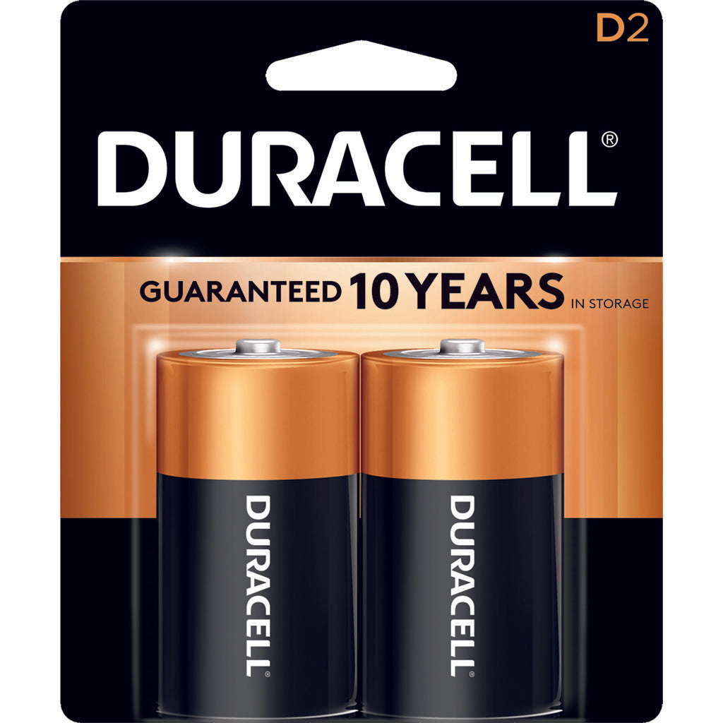 Duracell Coppertop Batteries D 2 pk.