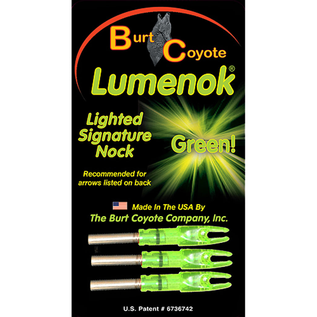 GWS Lighted Nocks Green S 3 pk.