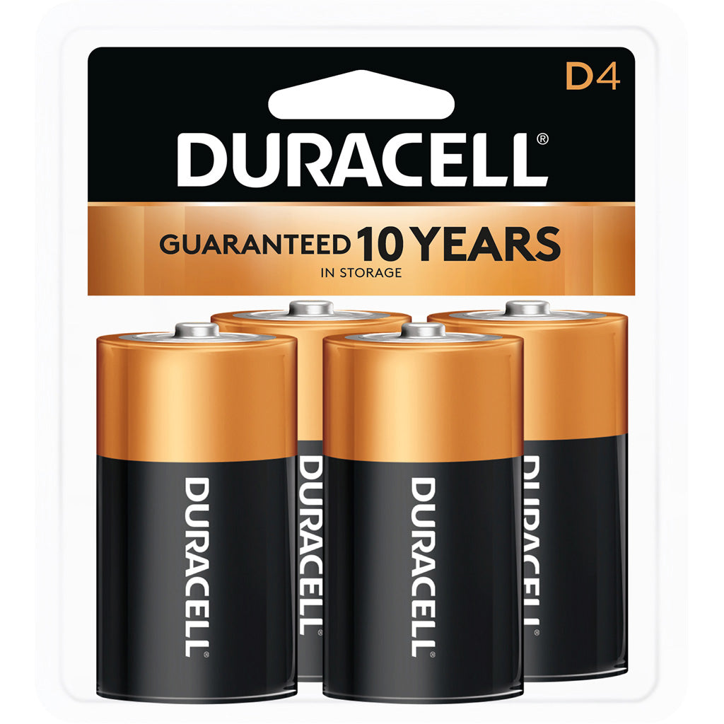 Duracell Coppertop Batteries D 4 pk.