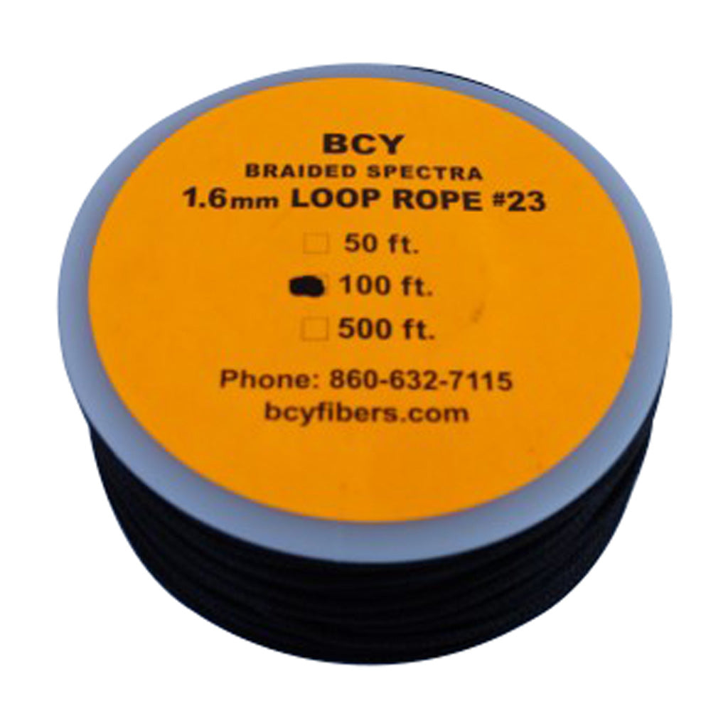 BCY 23 D-Loop Material Black 100 ft.