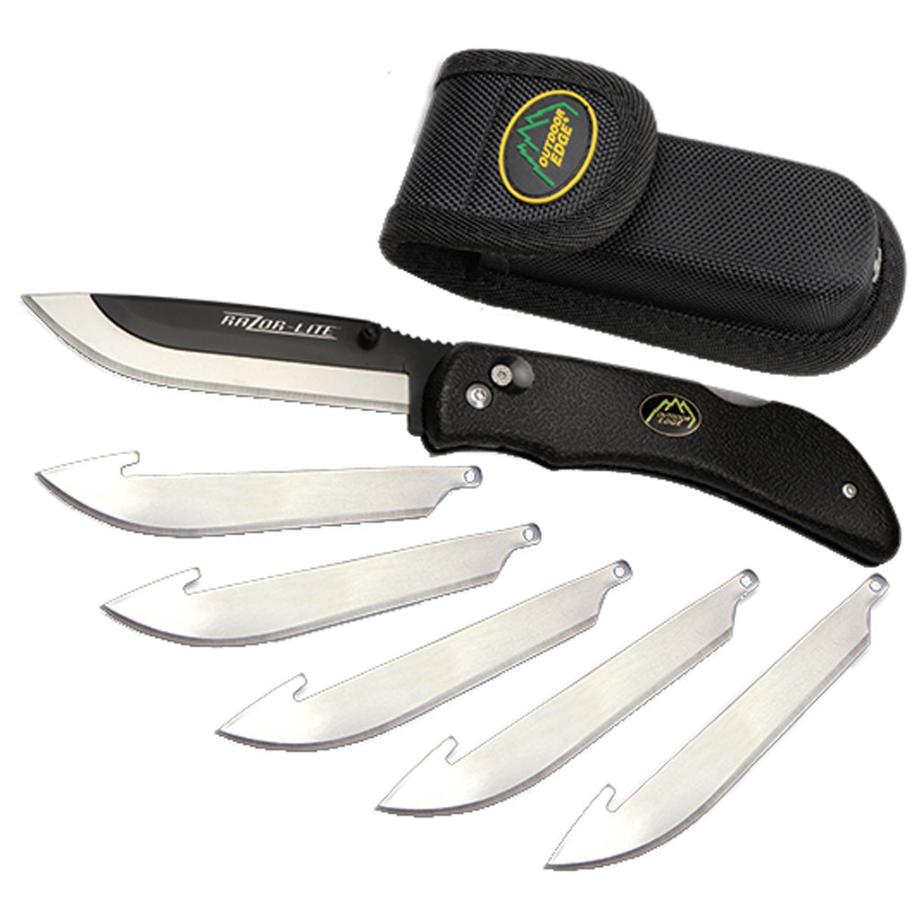 Outdoor Edge Razor-Lite Knife Black 6 Blades