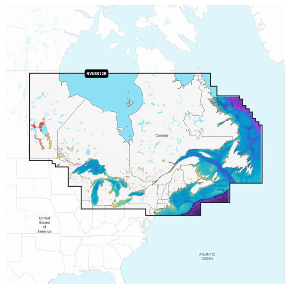 Garmin Navionics Vision+&trade; NVUS012R Canada, East &amp; Great Lakes