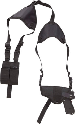 Bulldog Deluxe Hztl-shoulder - Holster Rh/lh 3.5-5" Bbl Black