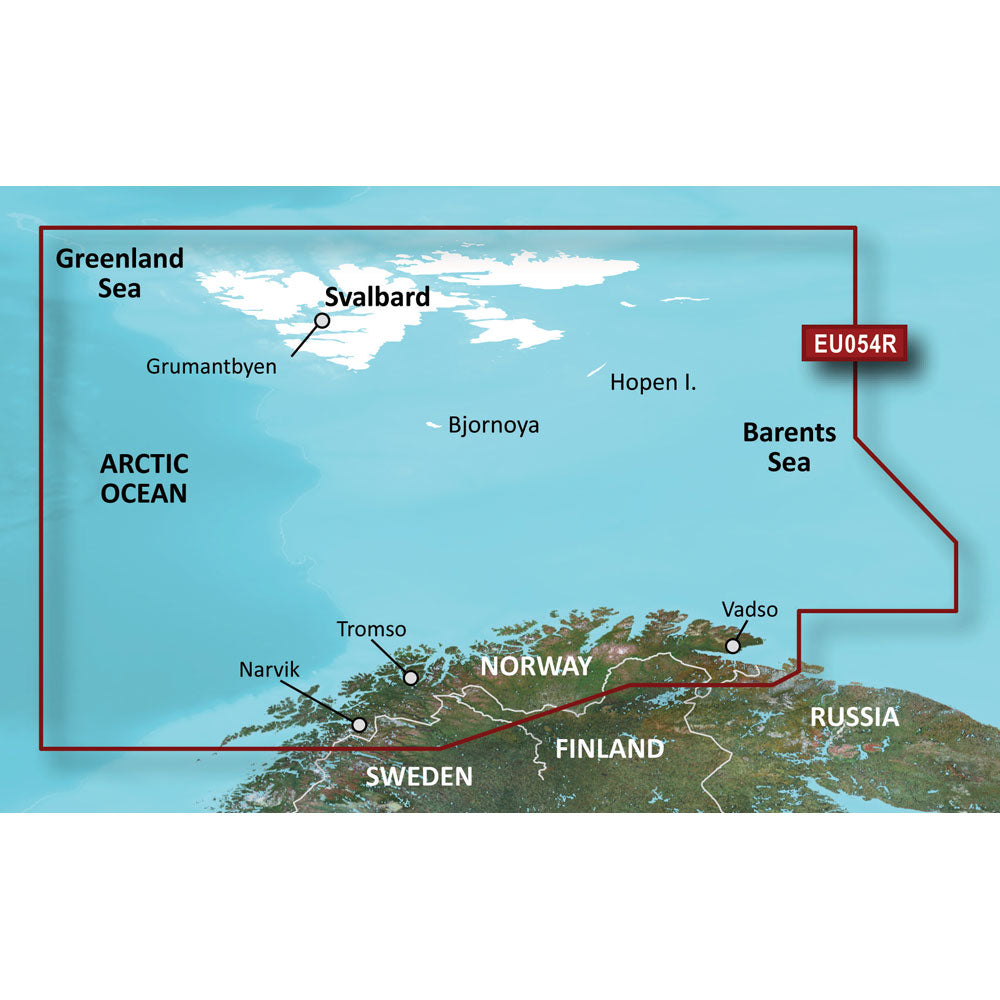 Garmin BlueChart&reg; g3 HD - HXEU054R - Vestfjd - Svalbard - Varanger - microSD&trade;/SD&trade;