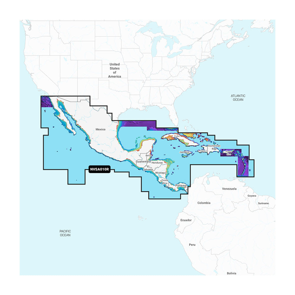 Garmin Navionics Vision+&trade; NVSA010R Central America &amp; Caribbean