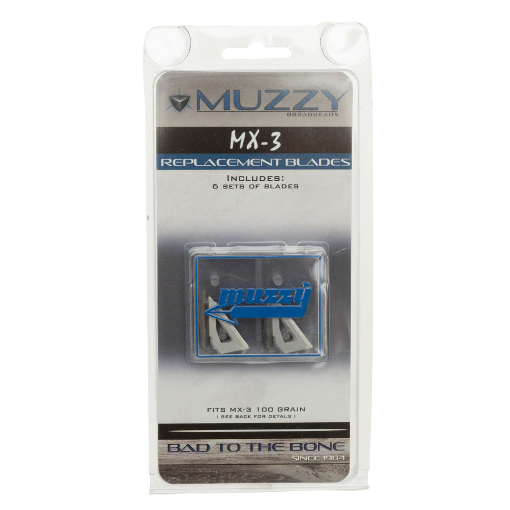 Muzzy Replacement Blades MX-3 100 gr. 9 pk.