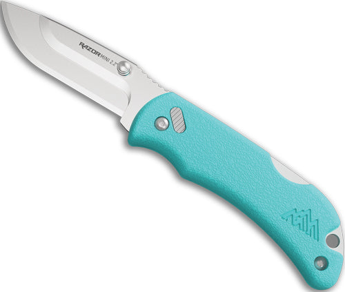 Outdoor Edge Razor-mini 2.2" - Seafoam Pms W/2 Blades