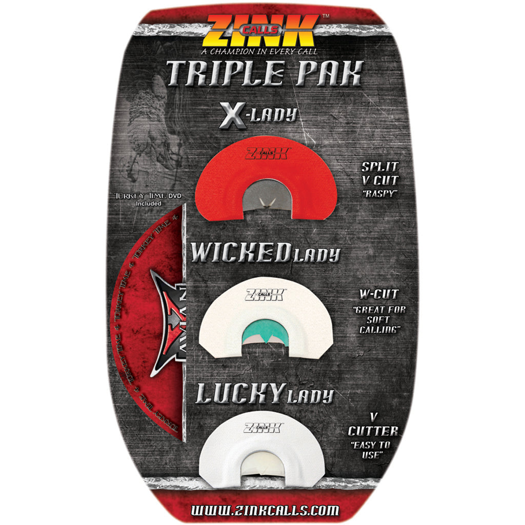 Zink Triple Pak Turkey Call