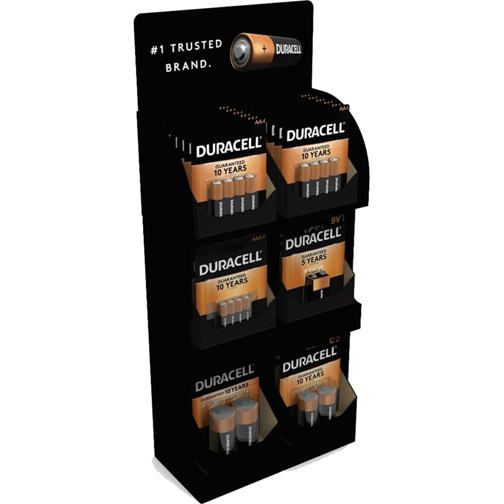 Duracell Coppertop Batteries Counter Display